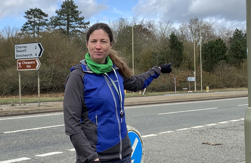 A420 showing a crossing that this dangerous for cars and bicycles