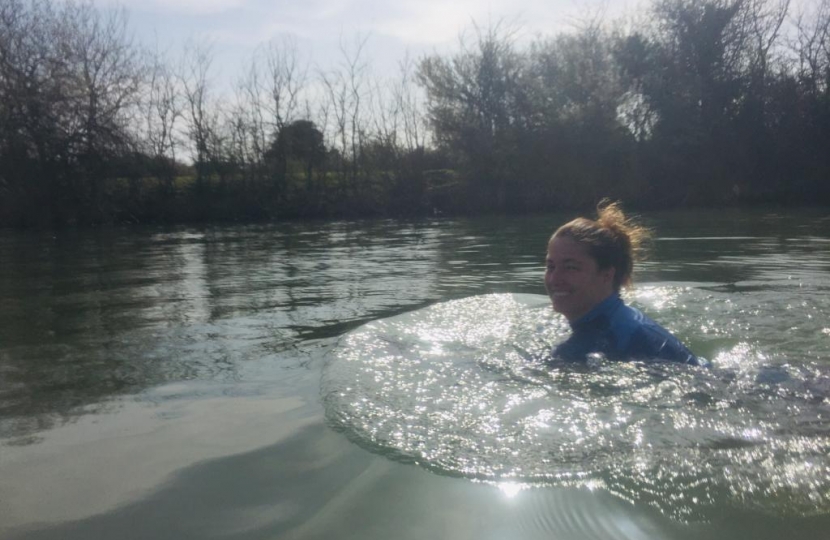 Swimming in river