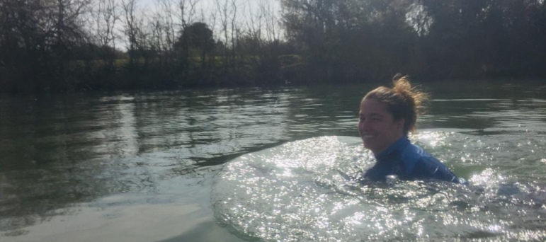 Swimming in river