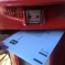 Postal vote being posted in post box